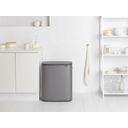 Bo Touch Bin 2 x 30 L mit 2 Kunststoffeinsätzen - Platinum