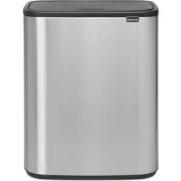 Bo Touch Bin 2 x 30 L mit 2 Kunststoffeinsätzen - Matt Steel Fingerprint Proof