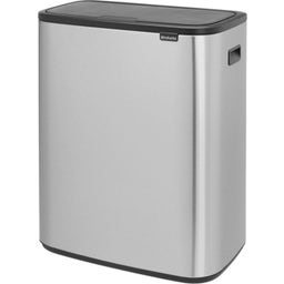 Bo Touch Bin 2 x 30 L mit 2 Kunststoffeinsätzen - Matt Steel Fingerprint Proof