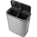Bo Touch Bin 2 x 30 L mit 2 Kunststoffeinsätzen - Matt Steel Fingerprint Proof