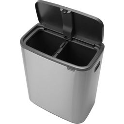 Bo Touch Bin 2 x 30 L mit 2 Kunststoffeinsätzen - Matt Steel Fingerprint Proof