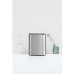 Bo Touch Bin 2 x 30 L mit 2 Kunststoffeinsätzen - Matt Steel Fingerprint Proof