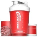 Best Body Nutrition Eiweiß Shaker USBottle - rot/weiß