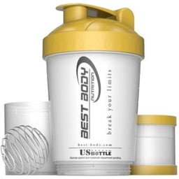 Best Body Nutrition Eiweiß Shaker USBottle - weiß/gold