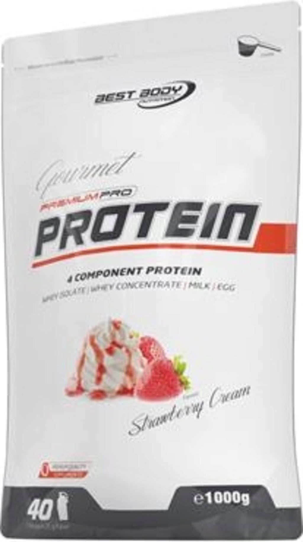 Gourmet Premium Pro Protein 1 kg, Strawberry Cream (1 kg)