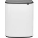 Bo Touch Bin 60 L mit 1 Kunststoffeinsatz, White