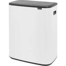 Bo Touch Bin 60 L mit 1 Kunststoffeinsatz - White