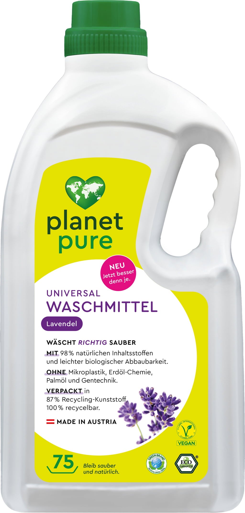 Planet Pure Universalwaschmittel Lavendel - 75 W