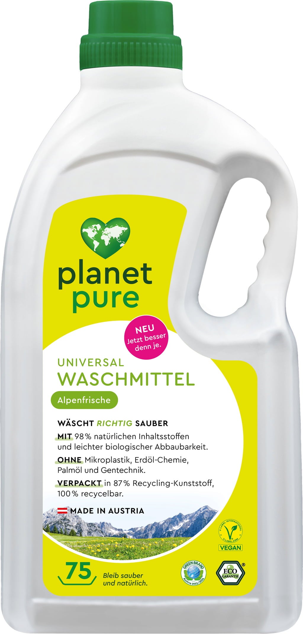 Universalwaschmittel Alpenfrische, 75 W (3 l)
