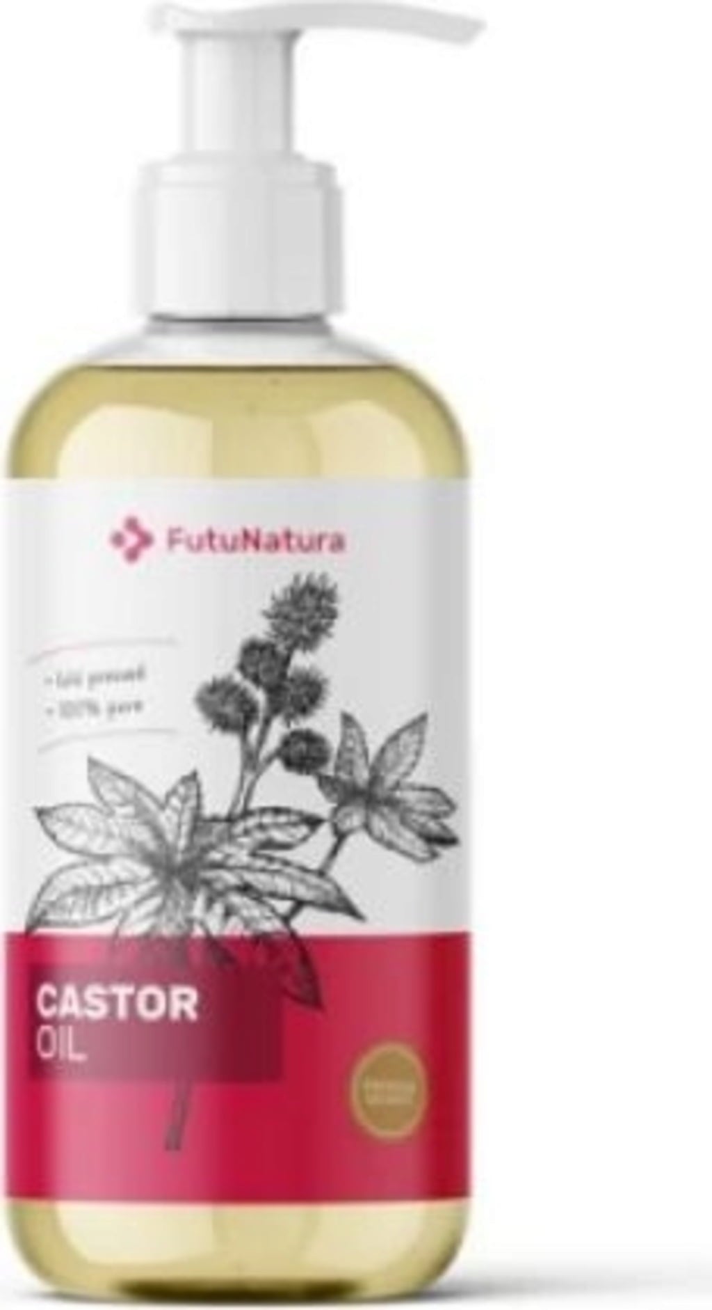 FutuNatura 100% Rizinusöl mit Pumpe - 300 ml