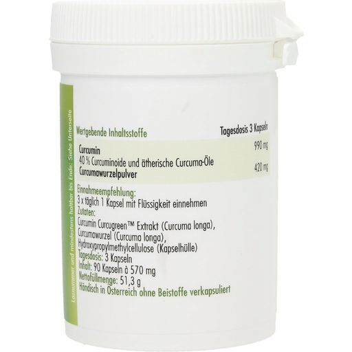 anatis Naturprodukte Curcumin - Curcugreen - 90 Kapseln