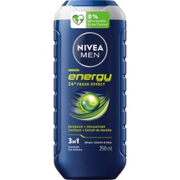 MEN Duschgel energy 24H fresh effect 3 in 1 - 250 ml