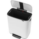 Bo Treteimer mit Kunststoffeinsatz, 60 Liter - White