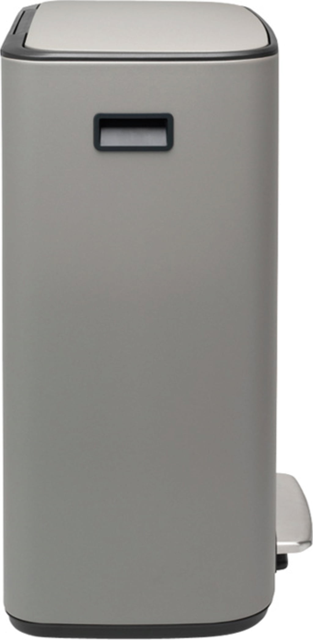 Bo Treteimer mit Kunststoffeinsatz, 60 Liter - Mineral Concrete Grey
