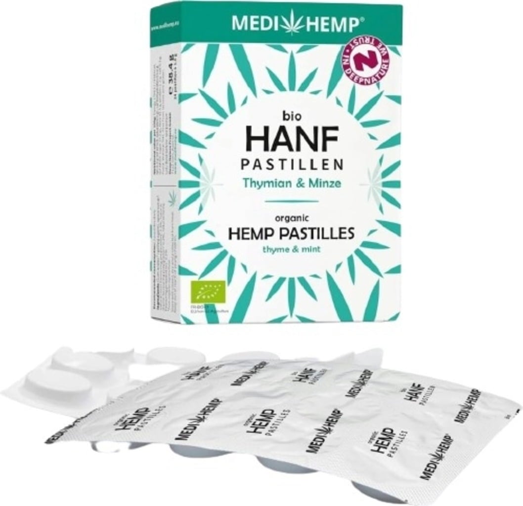 MEDIHEMP Hanfpastillen Bio - 24 Pastillen