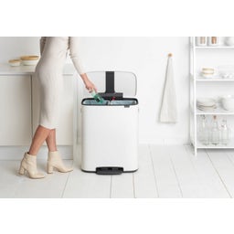 Brabantia Bo Treteimer, 2 x 30L - White