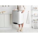 Brabantia Bo Treteimer, 2 x 30L - White