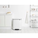 Brabantia Bo Treteimer, 2 x 30L - White