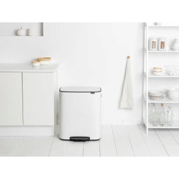 Brabantia Bo Treteimer, 2 x 30L - White