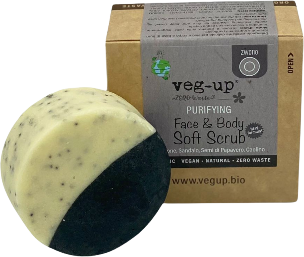 veg-up ZERO-Waste Face & Body Scrub Purifying - 65 g