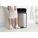 Brabantia Bo Treteimer, 2 x 30L - Matt Steel Fingerprint Proof