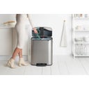 Brabantia Bo Treteimer, 2 x 30L - Matt Steel Fingerprint Proof