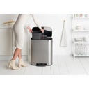 Brabantia Bo Treteimer, 2 x 30L - Matt Steel Fingerprint Proof