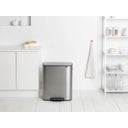 Brabantia Bo Treteimer, 2 x 30L - Matt Steel Fingerprint Proof