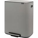 Brabantia Bo Treteimer, 2 x 30L - Mineral Concrete Grey