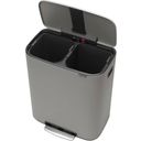 Brabantia Bo Treteimer, 2 x 30L - Mineral Concrete Grey