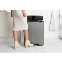 Brabantia Bo Treteimer, 2 x 30L - Mineral Concrete Grey