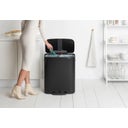Brabantia Bo Treteimer, 2 x 30L - Matt Black