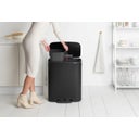 Brabantia Bo Treteimer, 2 x 30L - Matt Black
