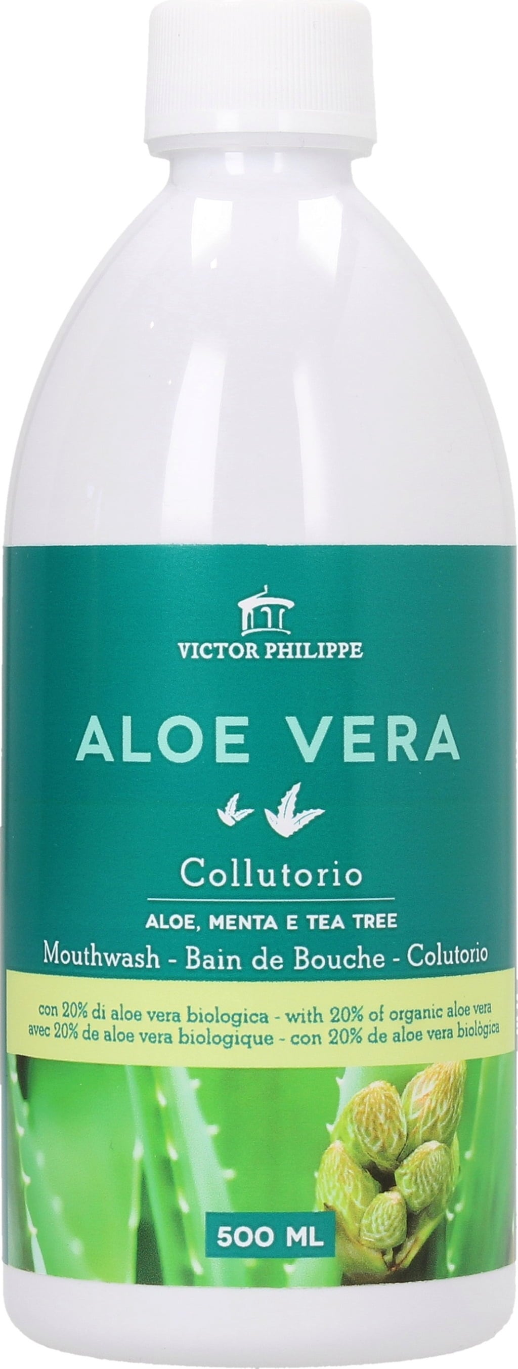 Victor Philippe Aloe, Mint & Tea Tree Mouthwash - 500 ml