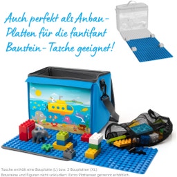 fantifant Bauplatten im 2er-Set - meerblau