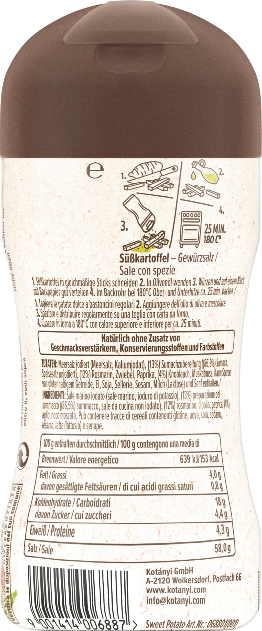 KOTÁNYI SPICE UP MY POTATO Sweet Potato - 80 g