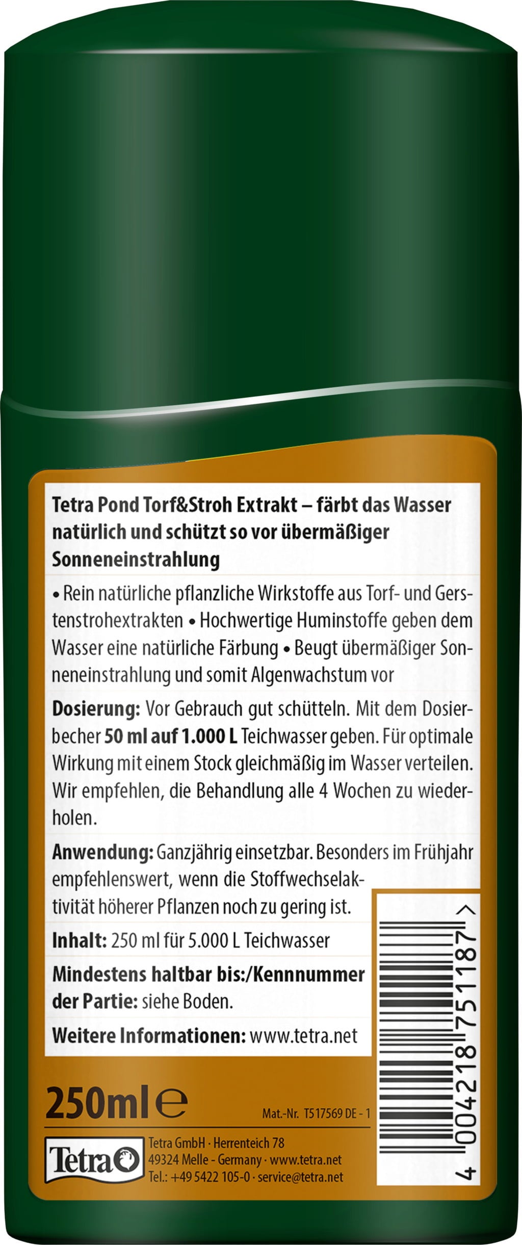 Tetra Pond Torf&Stroh Extrakt - 250 ml