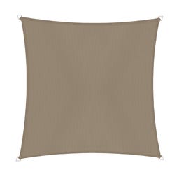 Windhager Sonnensegel SunSail CANNES Quadrat 3x3m - taupe