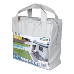 Windhager Sonnensegel SunSail CANNES Quadrat 4x4m - cream-grau