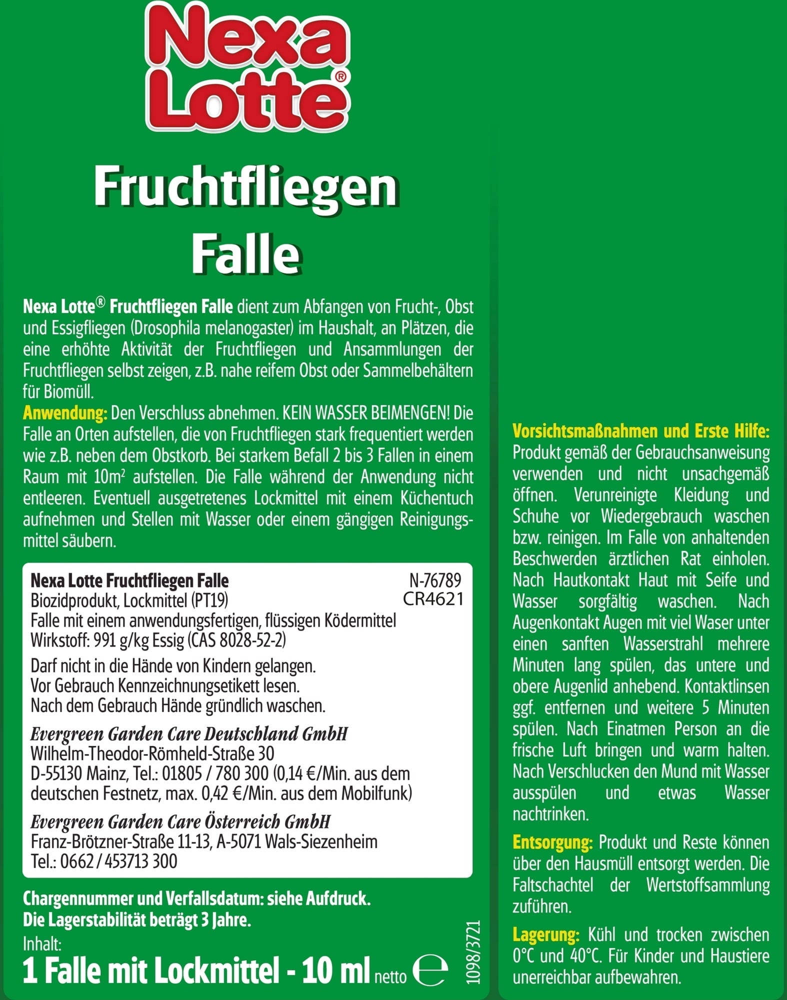 Nexa Lotte Fruchtfliegenfalle - 1 Stk