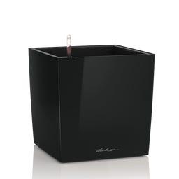 Lechuza Pflanzgefäß CUBE Premium 40 - Schwarz Hochglanz