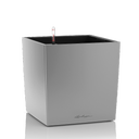 Pflanzgefäß CUBE Premium 40, Silber Metallic