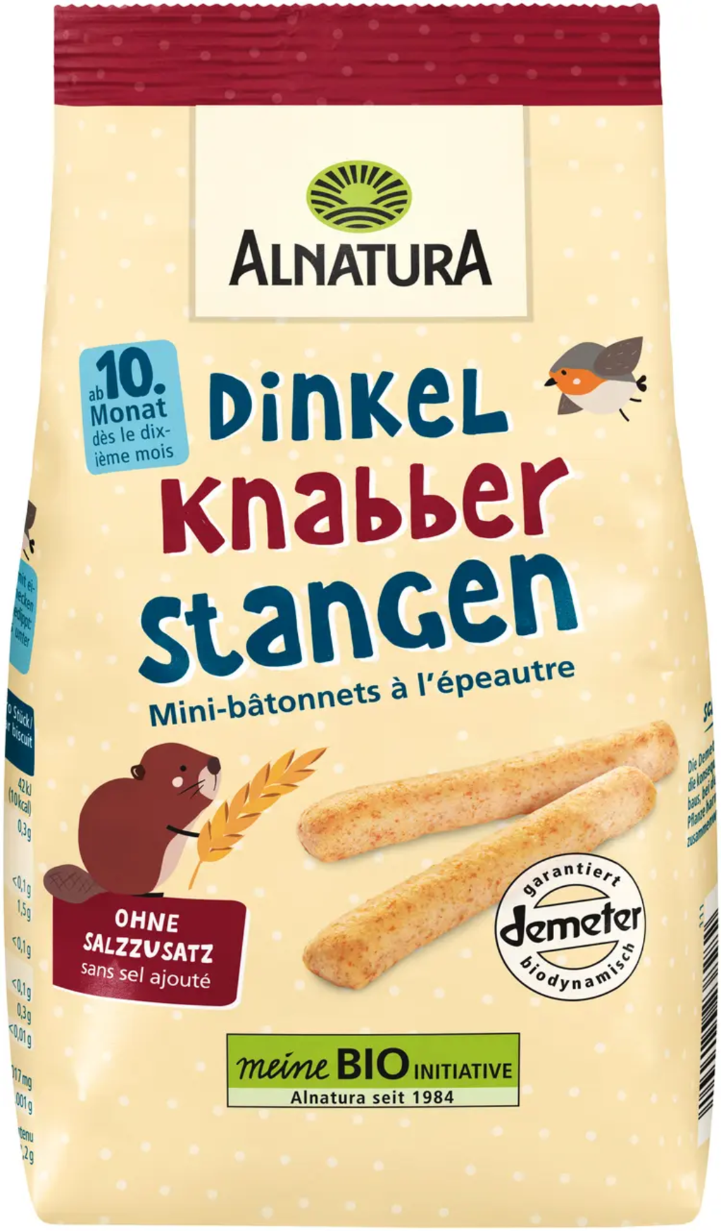 Bio Mini Dinkelstangen, 80 g