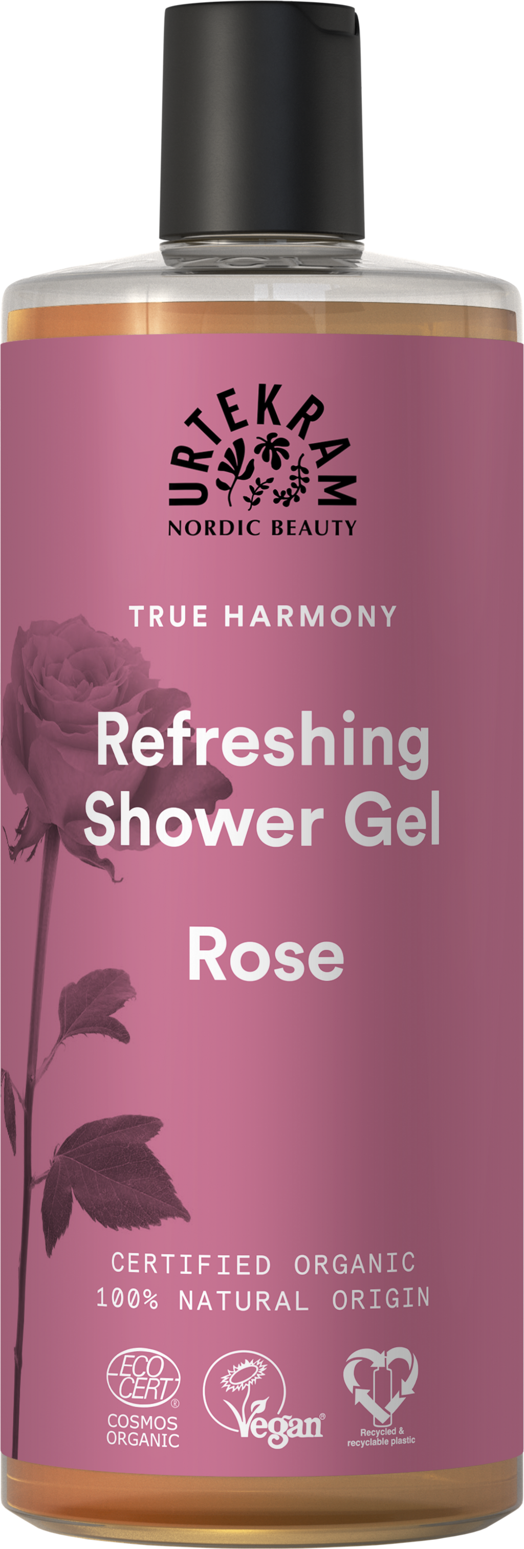 URTEKRAM Nordic Beauty Rose Shower Gel - 500 ml
