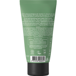 URTEKRAM Nordic Beauty Wild Lemongrass Hand Cream - 75 ml