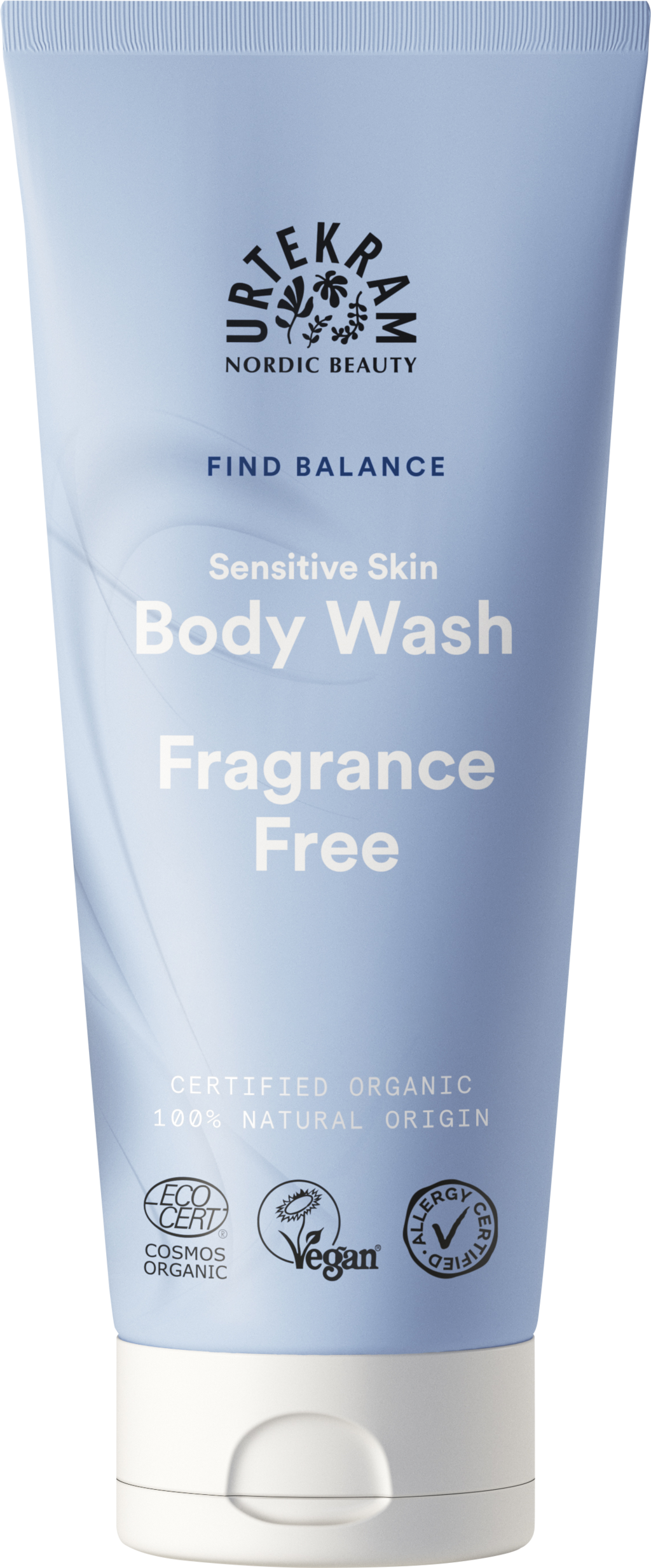 URTEKRAM Nordic Beauty Fragrance Free Body Wash - 200 ml