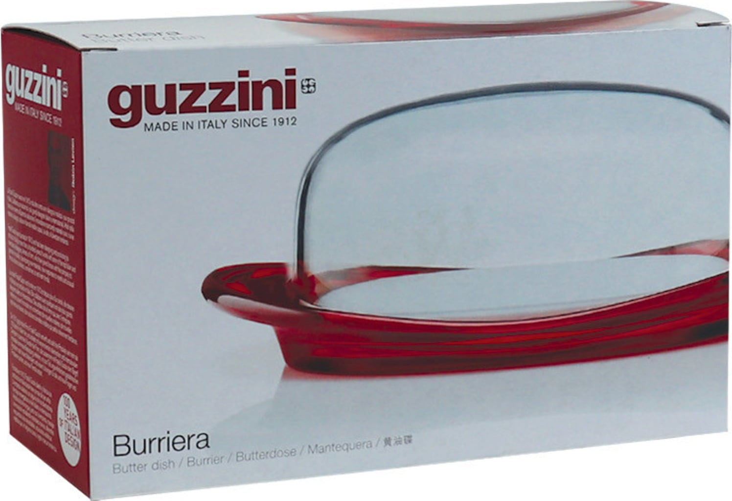 guzzini Butterdose Feeling - grau