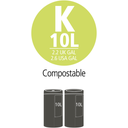PerfectFit Müllbeutel - biologisch abbaubar - 10L (K) - 10 Stück pro Rolle