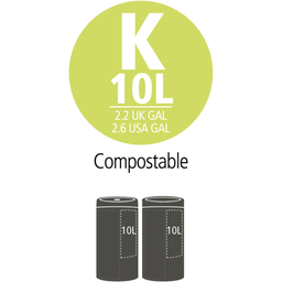PerfectFit Müllbeutel - biologisch abbaubar - 10L (K) - 10 Stück pro Rolle