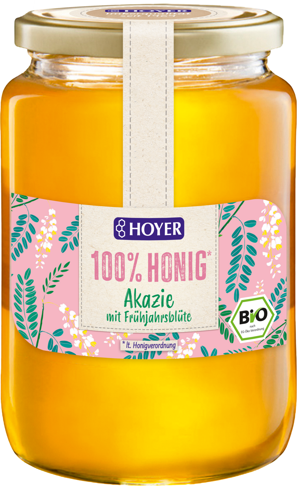 HOYER Bio Akazienhonig mit Frühjahrsblüte